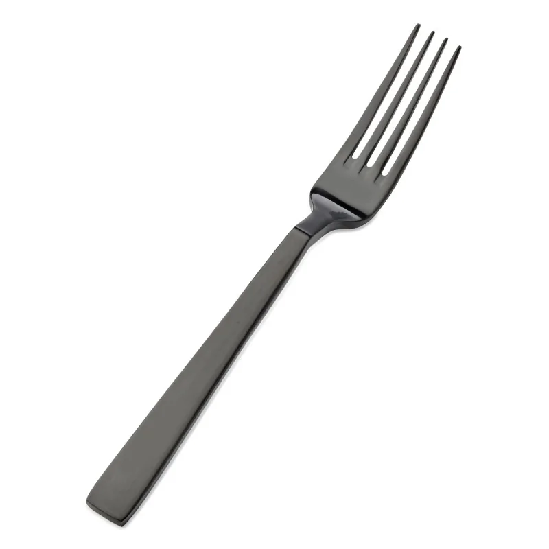 Bon Chef Roman Euro Dinner Fork - 8 - 1/8" - Black Matte - Set of 12 Bon Chef Roman Euro Dinner Fork - 8 - 1/8" - Black Matte - Set of 12