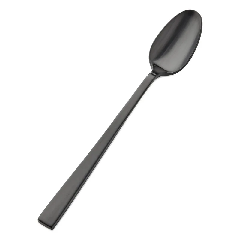 Bon Chef Roman Ice Teaspoon - 7 - 1/4" - Black Matte - Set of 12 Bon Chef Roman Ice Teaspoon - 7 - 1/4" - Black Matte - Set of 12