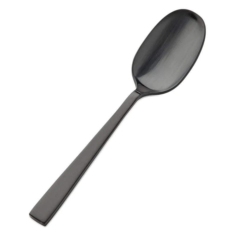 Bon Chef Roman Soup/Dessert Spoon - 6 - 1/4" - Black Matte - Set of 12 Bon Chef Roman Soup/Dessert Spoon - 6 - 1/4" - Black Matte - Set of 12