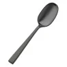 Bon Chef Roman Soup/Dessert Spoon - 6 - 1/4" - Black Matte - Set of 12