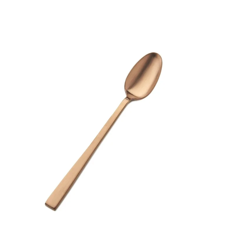 Bon Chef Roman Ice Teaspoon - 7 - 1/4" - Rose Gold Matte - Set of 12 Bon Chef Roman Ice Teaspoon - 7 - 1/4" - Rose Gold Matte - Set of 12