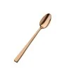 Bon Chef Roman Ice Teaspoon - 7 - 1/4" - Rose Gold - Set of 12