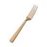 Bon Chef Roman Euro Dinner Fork - 8 - 1/8" - Rose Gold Matte - Set of 12