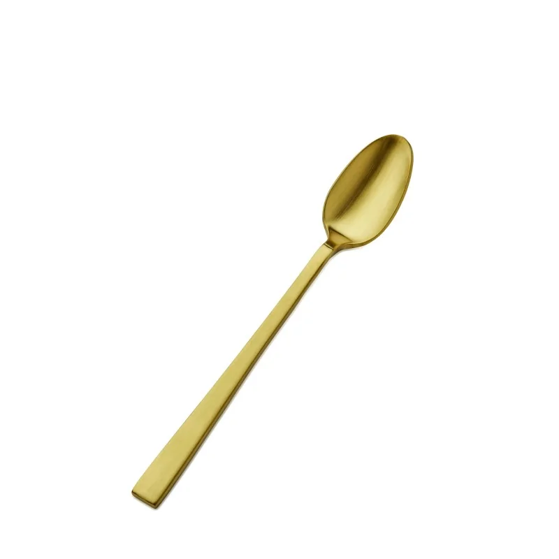 Bon Chef Roman Ice Teaspoon - 7 - 1/4" - Gold Matte - Set of 12 Bon Chef Roman Ice Teaspoon - 7 - 1/4" - Gold Matte - Set of 12