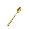 Bon Chef Roman Ice Teaspoon - 7 - 1/4" - Gold Matte - Set of 12