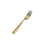 Bon Chef Manhattan European Dinner Fork - 8 - 3/8" - Gold PVD Matte Finish - Set of 12