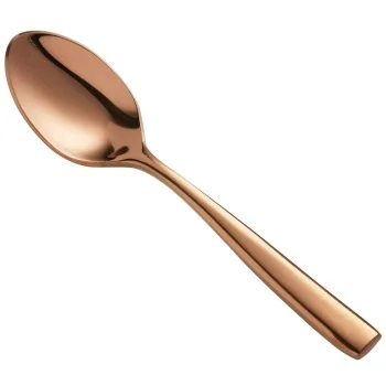 Bon Chef Manhattan Demitasse Spoon - 4 - 7/8" - Rose Gold PVD Mirror Finish - Set of 12