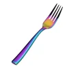 Bon Chef Manhattan Salad Fork - 6 - 3/4" - Rainbow PVD - Set of 12