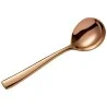 Bon Chef Manhattan Bouillon Spoon - 6.38" - Rose Gold PVD - Mirror Finish - Set of 12