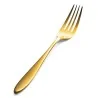 Bon Chef Luce Euro Dinner Fork - 8.23" - Gold Mirror Finish - Set of 12