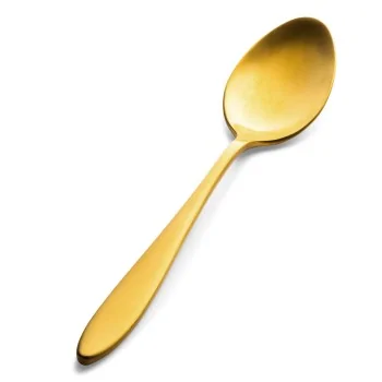 Bon Chef Luce Soup/Dessert Spoon - 7.95" - Black Matte Finish - Set of 12