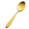 Bon Chef Luce Soup/Dessert Spoon - 7.95" - Black Matte Finish - Set of 12