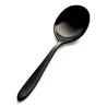 Bon Chef Luce Bouillon Spoon - 6.36" - Black Matte Finish - Set of 12