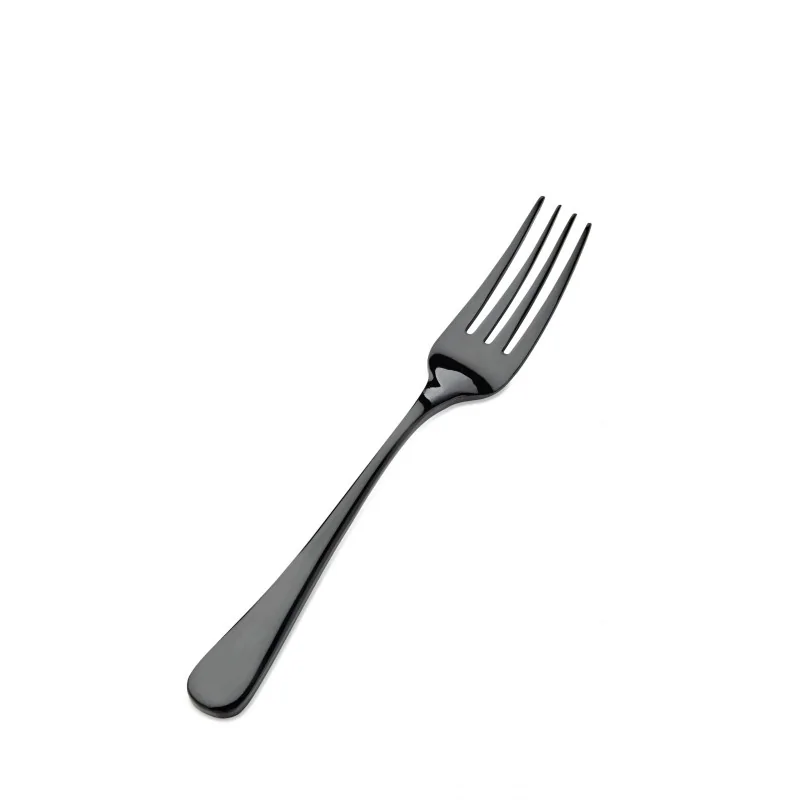 Bon Chef Como Salad Fork - 7" - Black Matte - Set of 12