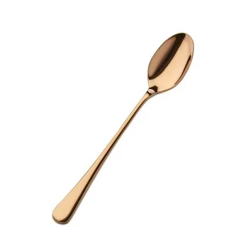 Bon Chef Como Soup/Dessert Spoon - 8" - Black Matte - Set of 12
