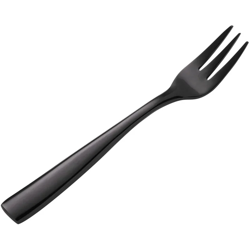 Bon Chef Manhattan Oyster/Cocktail Fork - 5 - 3/8" - Black PVD Mirror Finish - Set of 12 Bon Chef Manhattan Oyster/Cocktail Fork - 5 - 3/8" - Black PVD Mirror Finish - Set of 12