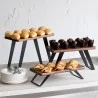 Bon Chef Buffet Riser - 12" High - Black Walnut