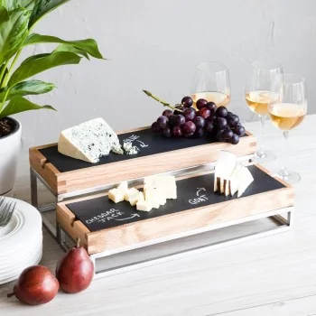 Bon Chef Oak Tray - Rectangular - 15.5"