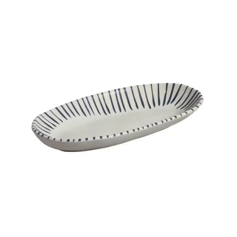 Stoneware Elemento Organic Deep Oval Platter Large - Diam. 12.6 x 6.3" - Pack of 12 Stoneware Elemento Organic Deep Oval Platter Large - Diam. 12.6 x 6.3" - Pack of 12