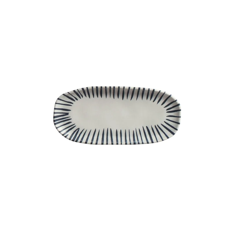 Stoneware Elemento Organic Shallow Oval Platter - Diam. 9.06 x 4.33" - Pack of 12 Stoneware Elemento Organic Shallow Oval Platter - Diam. 9.06 x 4.33" - Pack of 12