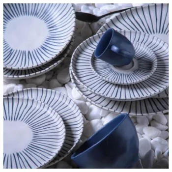 Stoneware Elemento Organic Bowl - Diam. 5.24" - Pack of 12