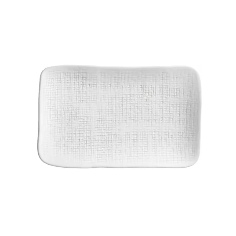 Stoneware New White Rectangular Platter Medium Juta - Diam. 10.63 x 6.3" - Pack of 12 Stoneware New White Rectangular Platter Medium Juta - Diam. 10.63 x 6.3" - Pack of 12