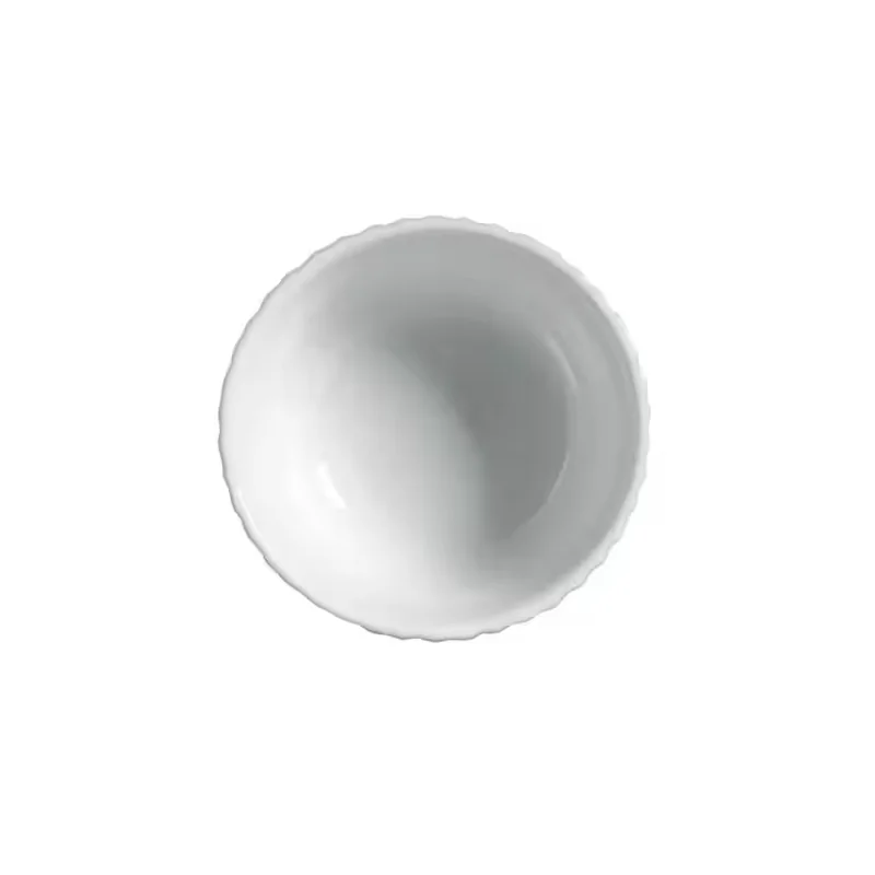 Stoneware New White Linhas Ramekin - Diam. 3.5 x 1.97" - Pack of 12 Stoneware New White Linhas Ramekin - Diam. 3.5 x 1.97" - Pack of 12