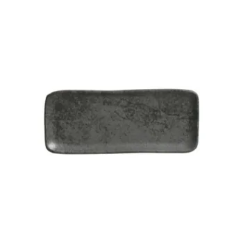 Stoneware Chromium Organic Rectangular Platter - Diam. 8.66 x 3.74" - Pack of 12