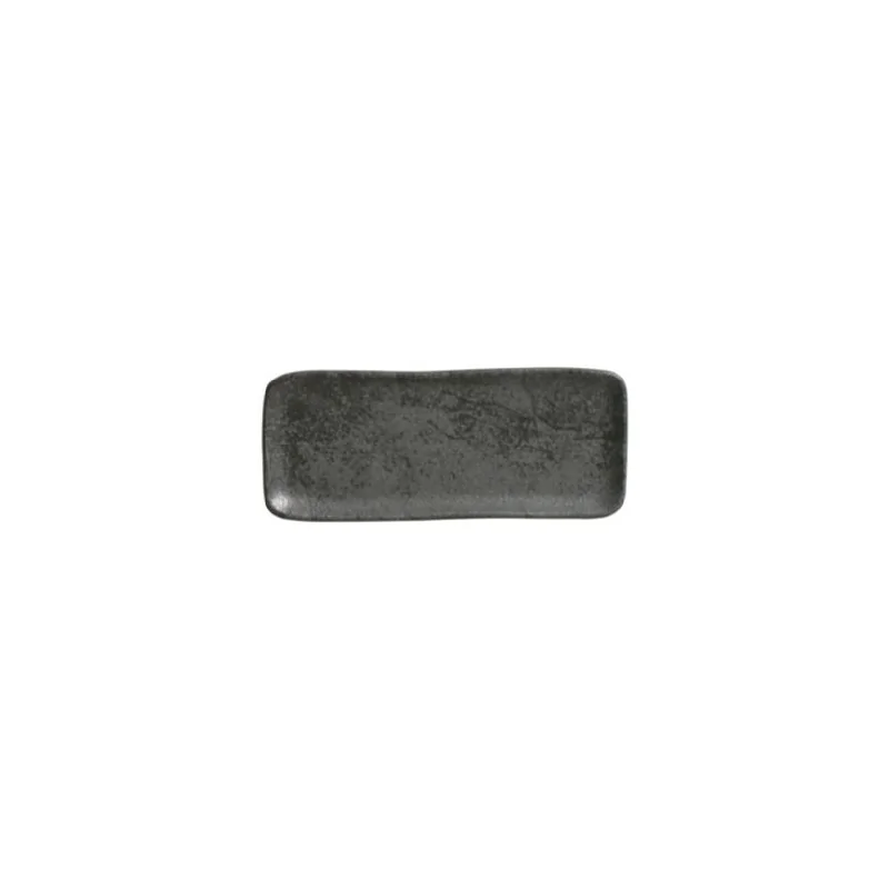 Stoneware Chromium Organic Rectangular Platter - Diam. 8.66 x 3.74" - Pack of 12 Stoneware Chromium Organic Rectangular Platter - Diam. 8.66 x 3.74" - Pack of 12