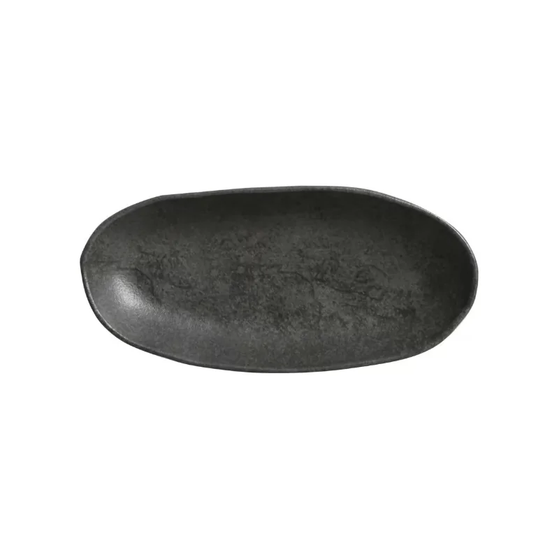 Stoneware Chromium Organic Deep Oval Platter Large - Diam. 12.6 x 6.3" - Pack of 12 Stoneware Chromium Organic Deep Oval Platter Large - Diam. 12.6 x 6.3" - Pack of 12
