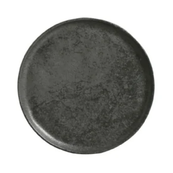 Stoneware Chromium Dessert Plate Bio - Diam. 7.68" - Pack of 12