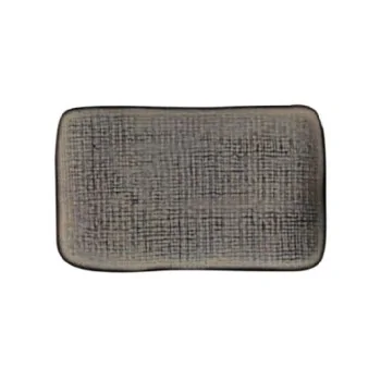 Stoneware Tourmaline Rectangular Platter Medium Juta - Diam. 10.63 x 6.3" - Pack of 12