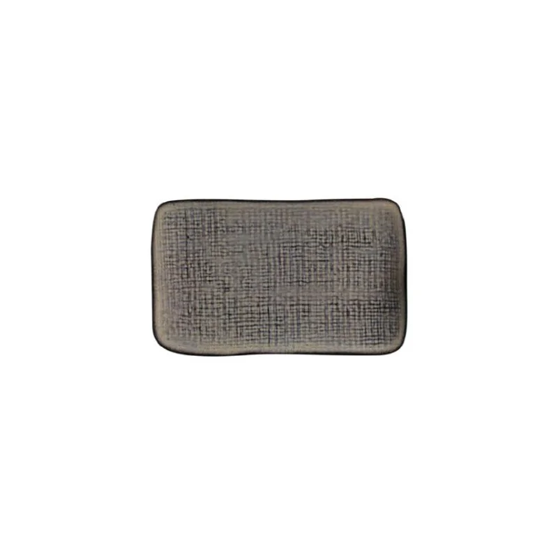 Stoneware Tourmaline Rectangular Platter Medium Juta - Diam. 10.63 x 6.3" - Pack of 12 Stoneware Tourmaline Rectangular Platter Medium Juta - Diam. 10.63 x 6.3" - Pack of 12