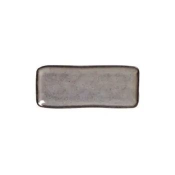 Stoneware Tourmaline Organic Rectangular Platter - Diam. 8.66 x 3.74" - Pack of 12