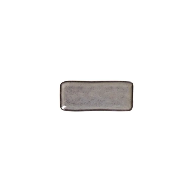 Stoneware Tourmaline Organic Rectangular Platter Medium - Diam. 12.99 x 5.12" - Pack of 12 Stoneware Tourmaline Organic Rectangular Platter Medium - Diam. 12.99 x 5.12" - Pack of 12