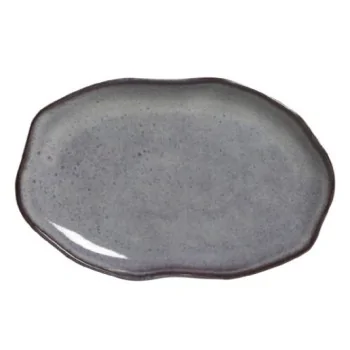 Stoneware Tourmaline Shallow Oval Platter Medium Bio - Diam. 11.81 x 7.87" - Pack of 12
