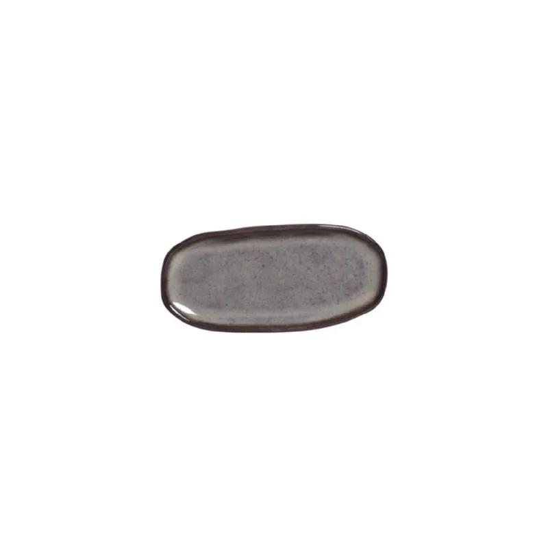 Stoneware Tourmaline Organic Shallow Oval Platter - Diam. 6.5 x 3.15" - Pack of 12 Stoneware Tourmaline Organic Shallow Oval Platter - Diam. 6.5 x 3.15" - Pack of 12