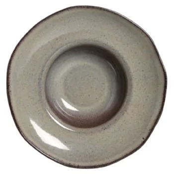 Stoneware Tourmaline Deep Rim Plate - Diam. 11.02 x 2.56" - Pack of 12