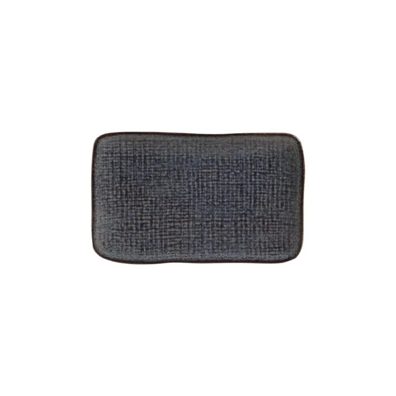 Stoneware Titanium Rectangular Platter Medium Juta - Diam. 10.63 x 6.3" - Pack of 12