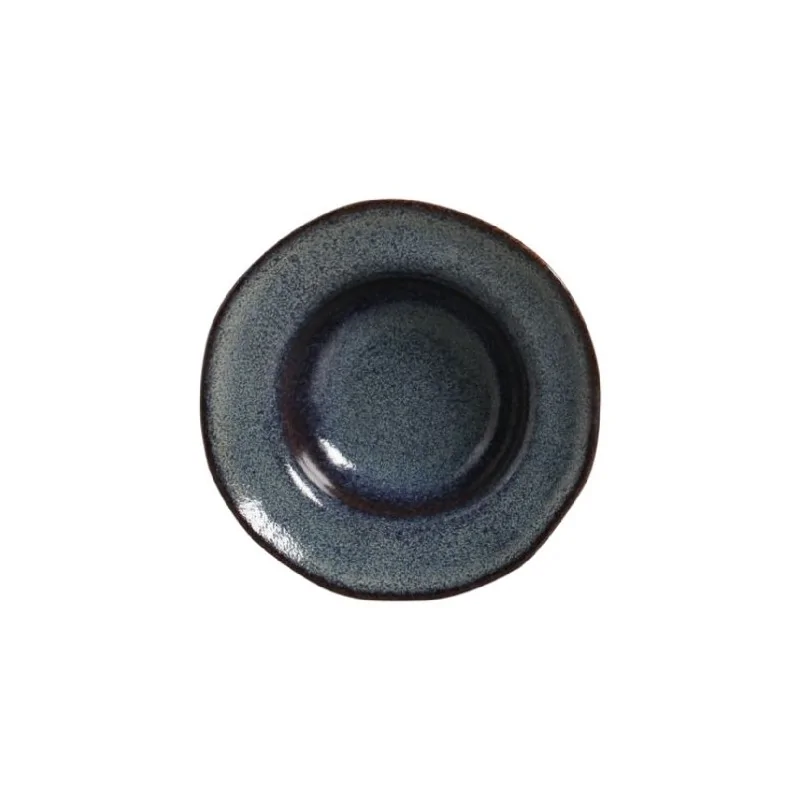 Stoneware Titanium Deep Rim Plate - Diam. 7.48 x 2.17" - Pack of 12