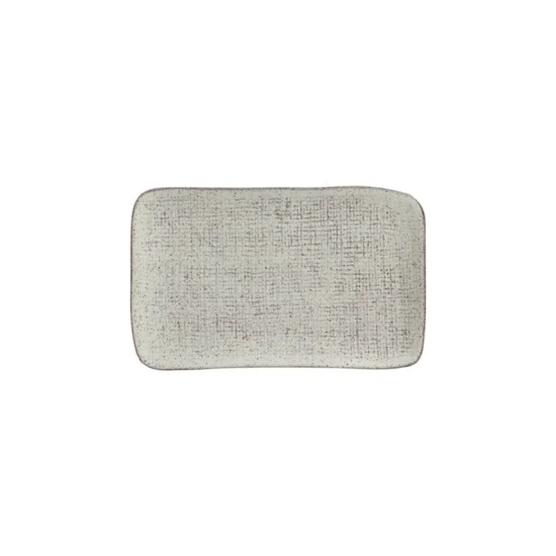 Stoneware Pistache Rectangular Platter Medium Juta - Diam. 10.63 x 6.3" - Pack of 12 Stoneware Pistache Rectangular Platter Medium Juta - Diam. 10.63 x 6.3" - Pack of 12