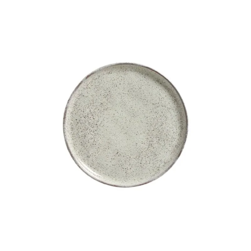 Stoneware Pistache Dessert Plate Bio - Diam. 8.46" - Pack of 12