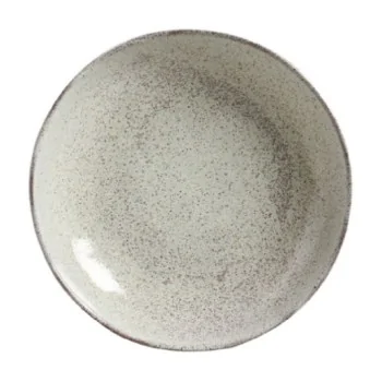 Stoneware Pistache Soup Plate Bio - Diam. 9.84" - Pack of 12