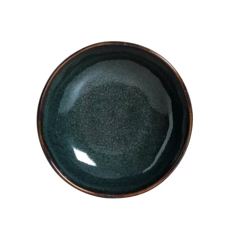 Stoneware Pistache Bread Plate - Diam. 6.1 x 0.63" - Pack of 12 Stoneware Pistache Bread Plate - Diam. 6.1 x 0.63" - Pack of 12