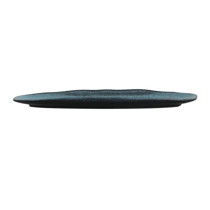 Stoneware Night Sky Organic Shallow Oval Platter Large - Diam. 14.17 x 5.12" - Pack of 12