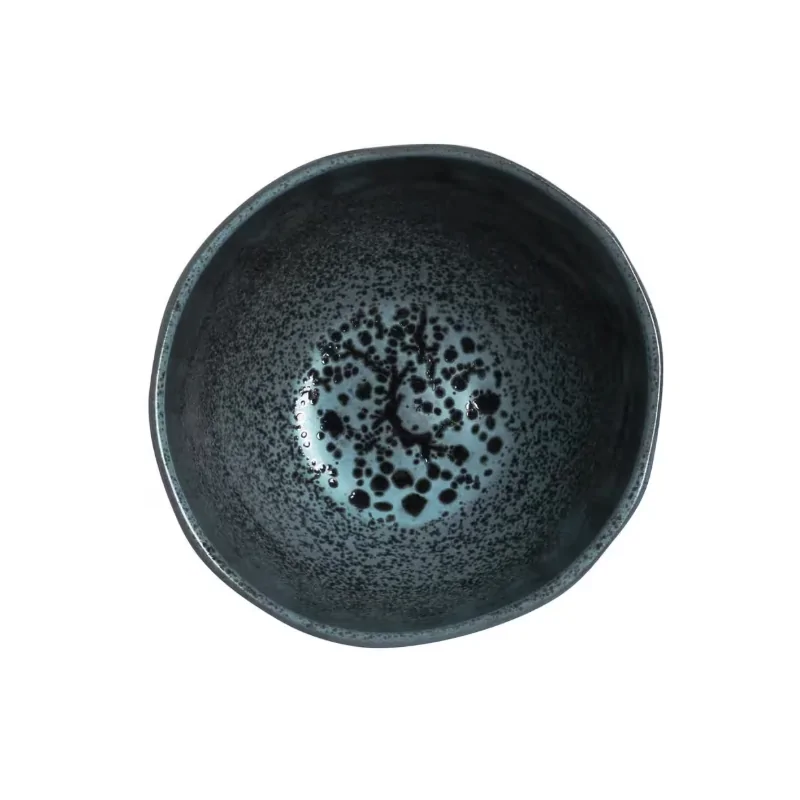 Stoneware Night Sky Organic Bowl - Diam. 5.24" - Pack of 12 Stoneware Night Sky Organic Bowl - Diam. 5.24" - Pack of 12