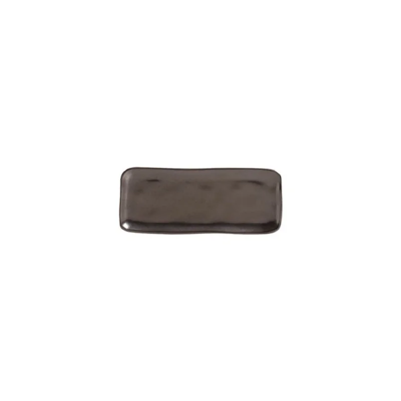 Stoneware Metallica Organic Rectangular Platter - Diam. 8.66 x 3.74" - Pack of 12 Stoneware Metallica Organic Rectangular Platter - Diam. 8.66 x 3.74" - Pack of 12