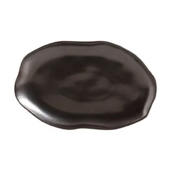 Stoneware Metallica Shallow Oval Platter Medium Bio - Diam. 11.81 x 7.87" - Pack of 12