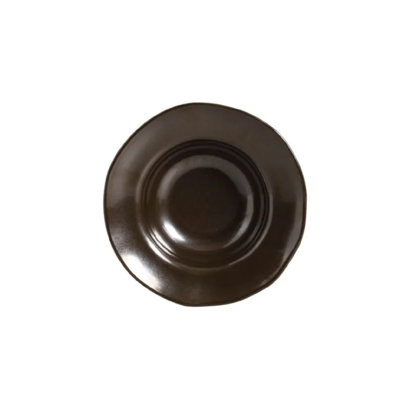 Stoneware Metallica Deep Rim Plate - Diam. 7.48 x 2.17" - Pack of 12