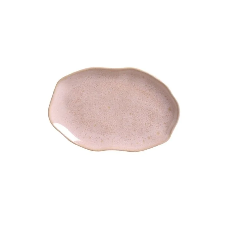 Stoneware Litchi Shallow Oval Platter Medium Bio - Diam. 11.81 x 7.87" - Pack of 12 Stoneware Litchi Shallow Oval Platter Medium Bio - Diam. 11.81 x 7.87" - Pack of 12